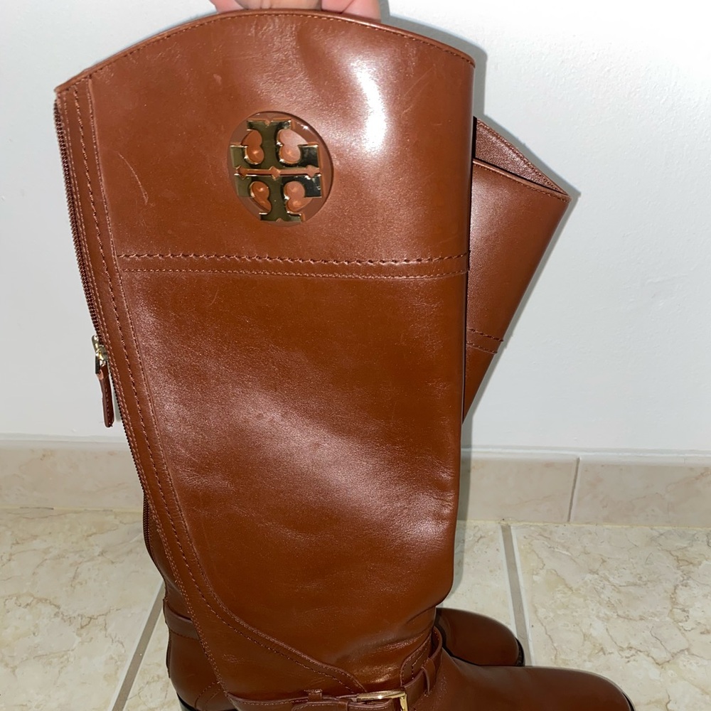 Tory Burch Almond Riding Boot including bag